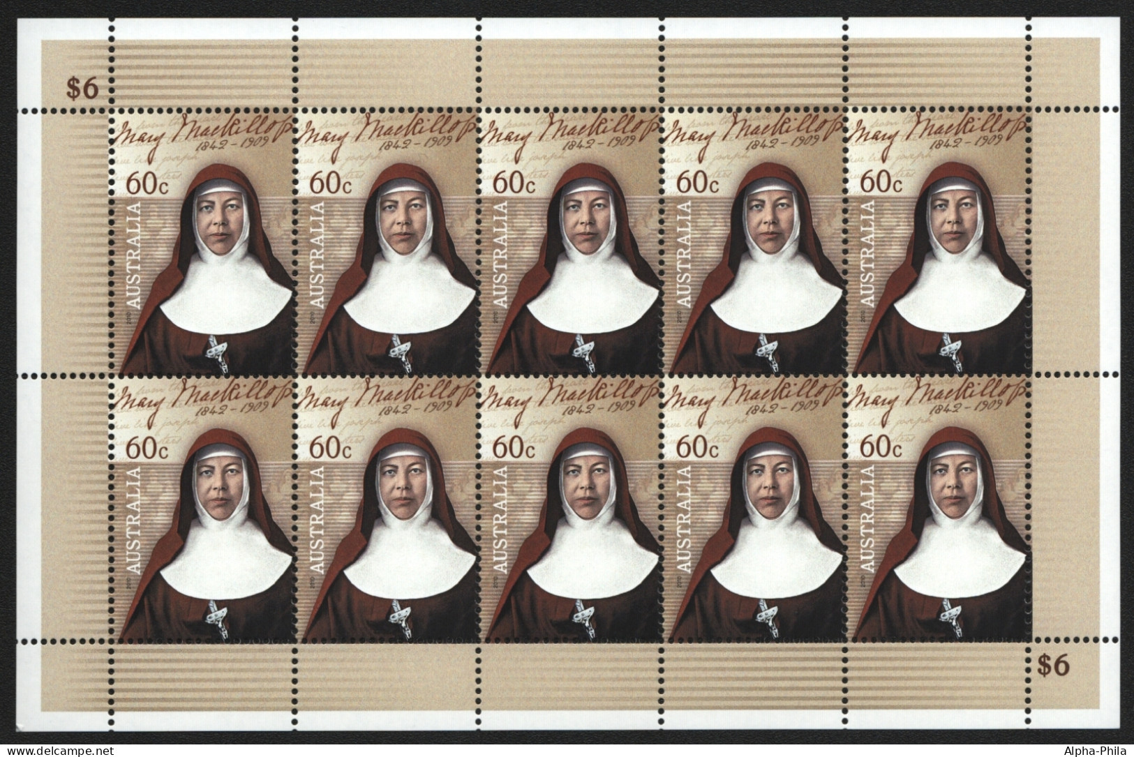 Australien 2010 - Mi-Nr. 3482 ** - MNH - KLB - Mary MacKillop - Mint Stamps