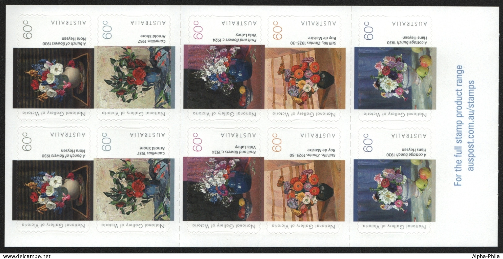 Australien 2011 - Mi-Nr. 3545-3549 ** - MNH - Markenheft 483 - Blumen / Flowers - Mint Stamps