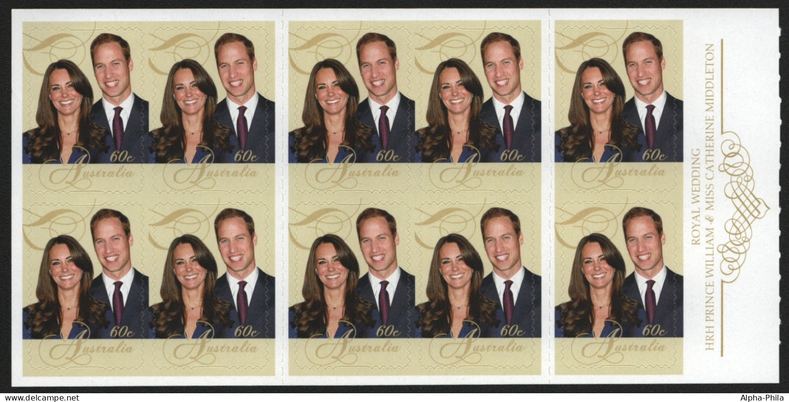 Australien 2011 - Mi-Nr. 3560 ** - MNH - Markenheft 484 - Royal Wedding - Mint Stamps