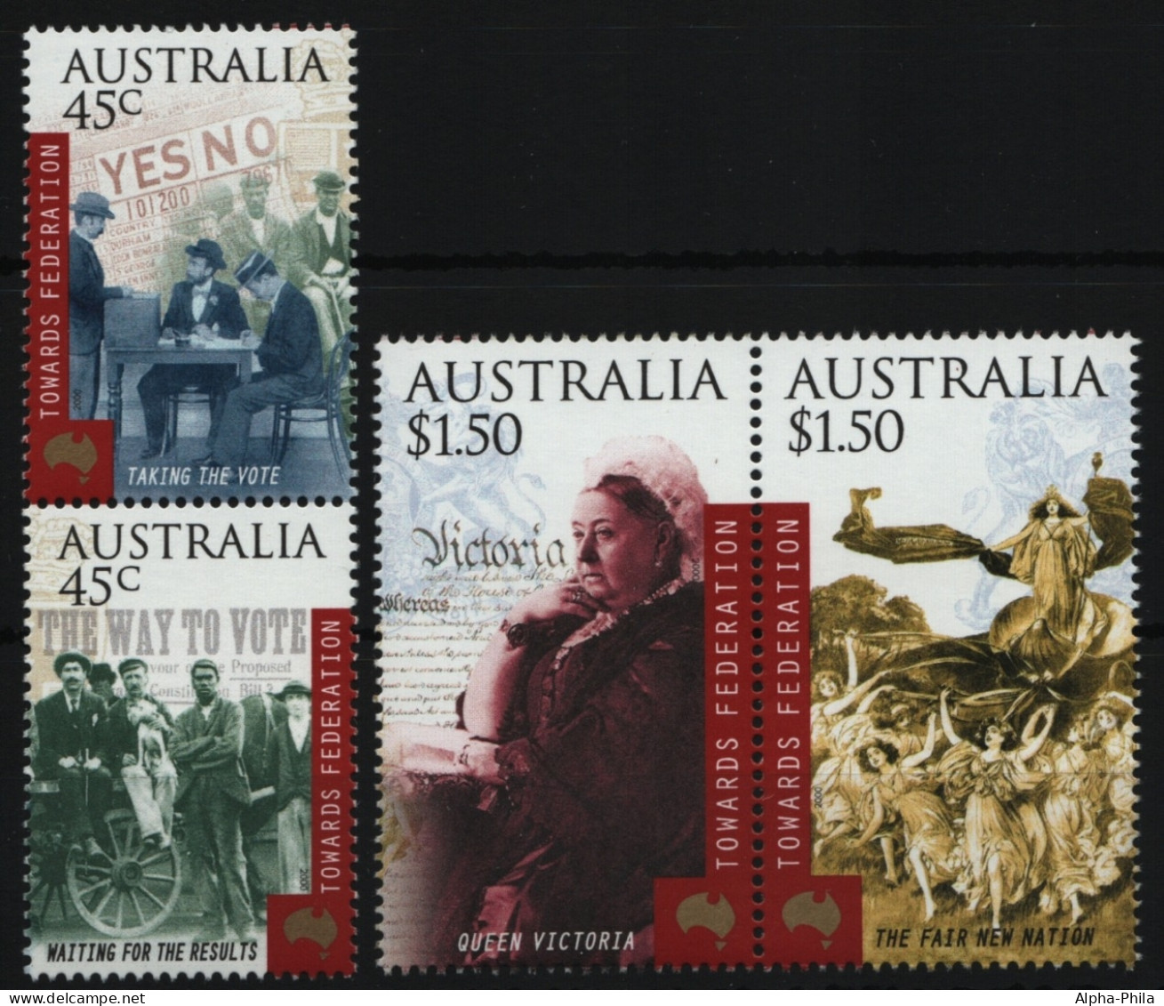 Australien 2000 - Mi-Nr. 1924-1927 ** - MNH - 100 Jahre Unabhängigkeit (II) - Mint Stamps