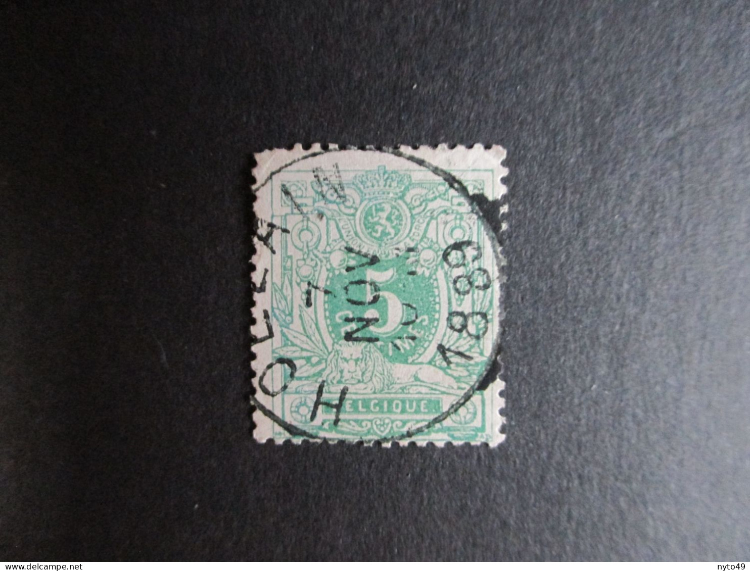 Nr 45 - Centrale Stempel "Hollain" - Coba + 8 - 1869-1888 Leone Coricato