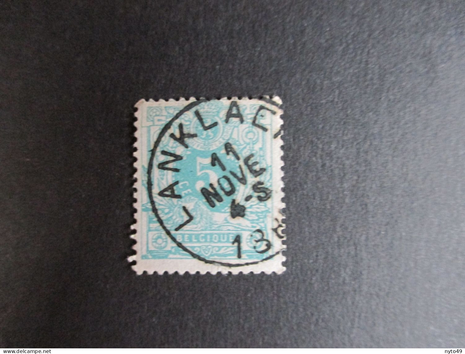 Nr 45 - Centrale Stempel "Lanklaer" - Coba + 4 - 1869-1888 León Acostado