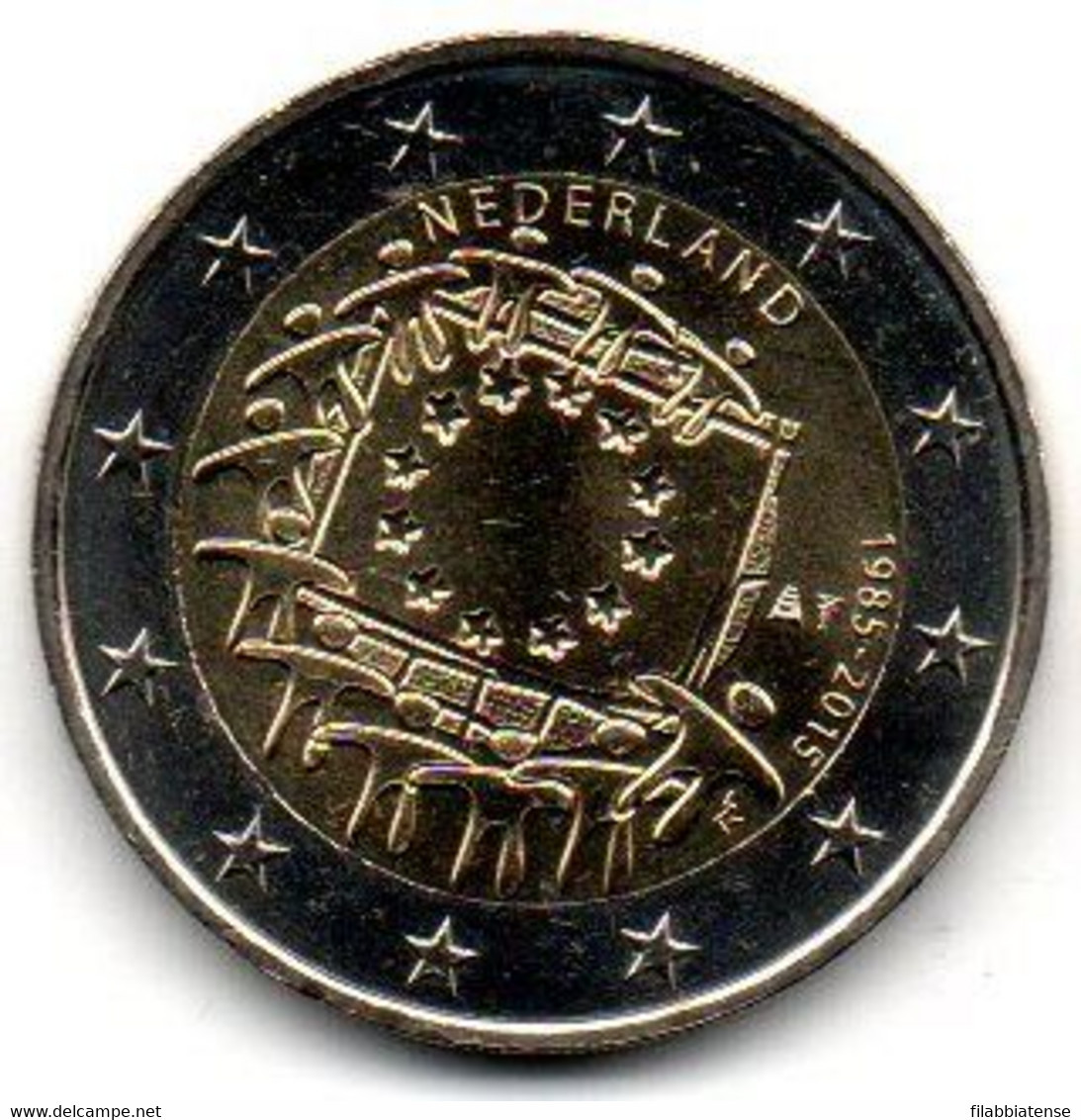 2015 - Olanda 2 Euro Bandiera Europea     ------ - Netherlands