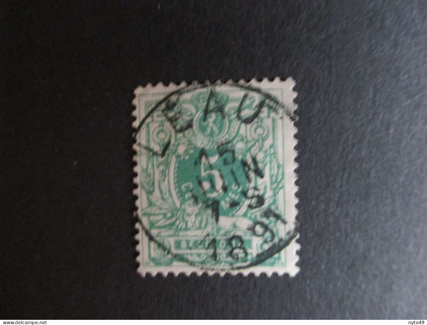 Nr 45 - Centrale Stempel "Leau" - Coba + 4 - 1869-1888 León Acostado