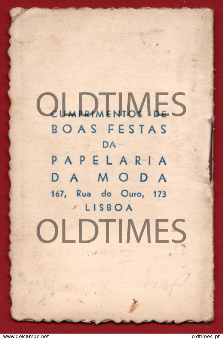 PORTUGAL - LISBOA - PAPELARIA DA MODA - COSTUMES - ART SIGNED ALFREDO MORAIS - 1953 CALENDÁRIO - Grand Format : 1941-60