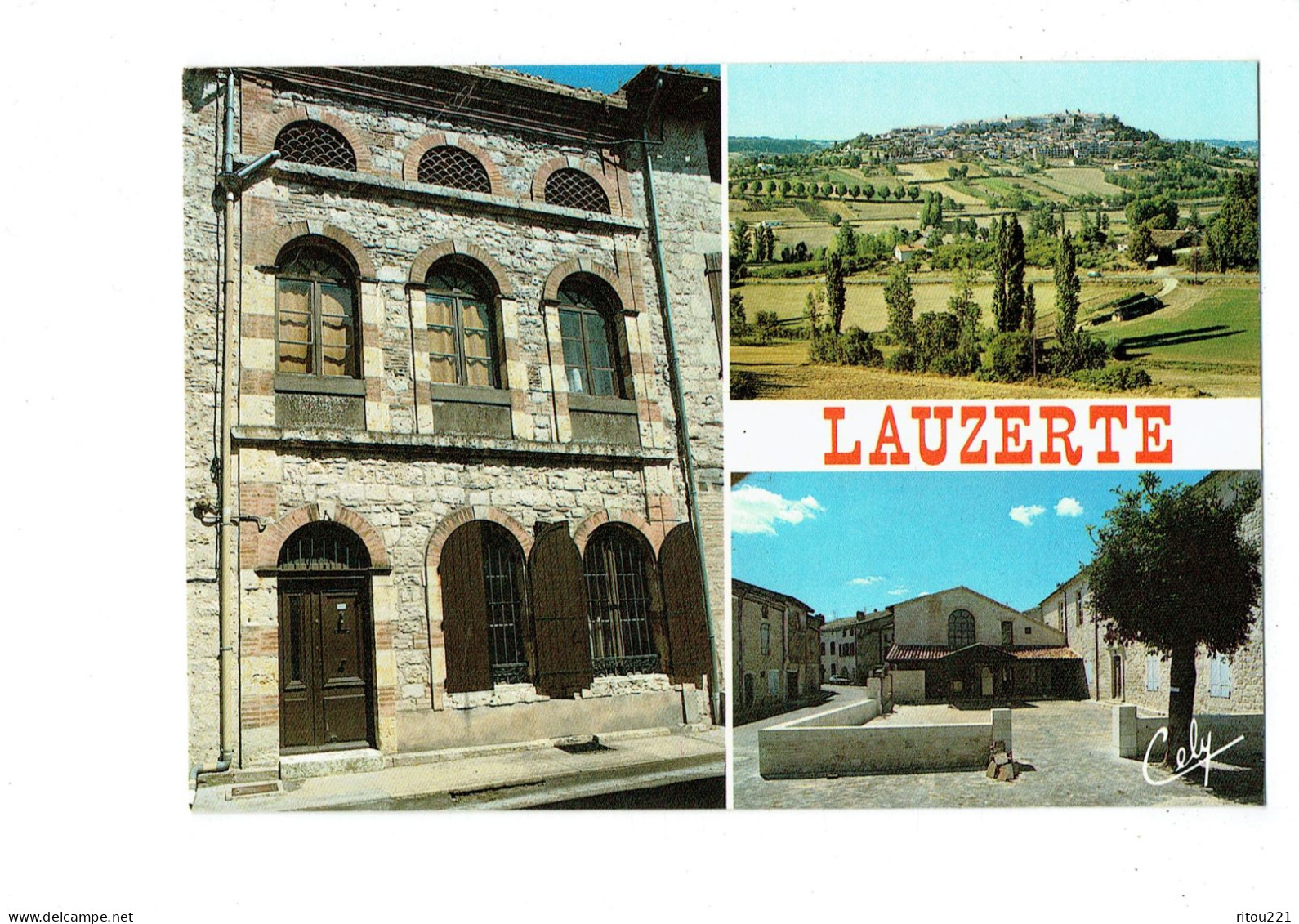 Cpm - 82 - Lauzerte - Vue Générale école Primaire Château  - 1993 - Cely N.8007 - Lauzerte