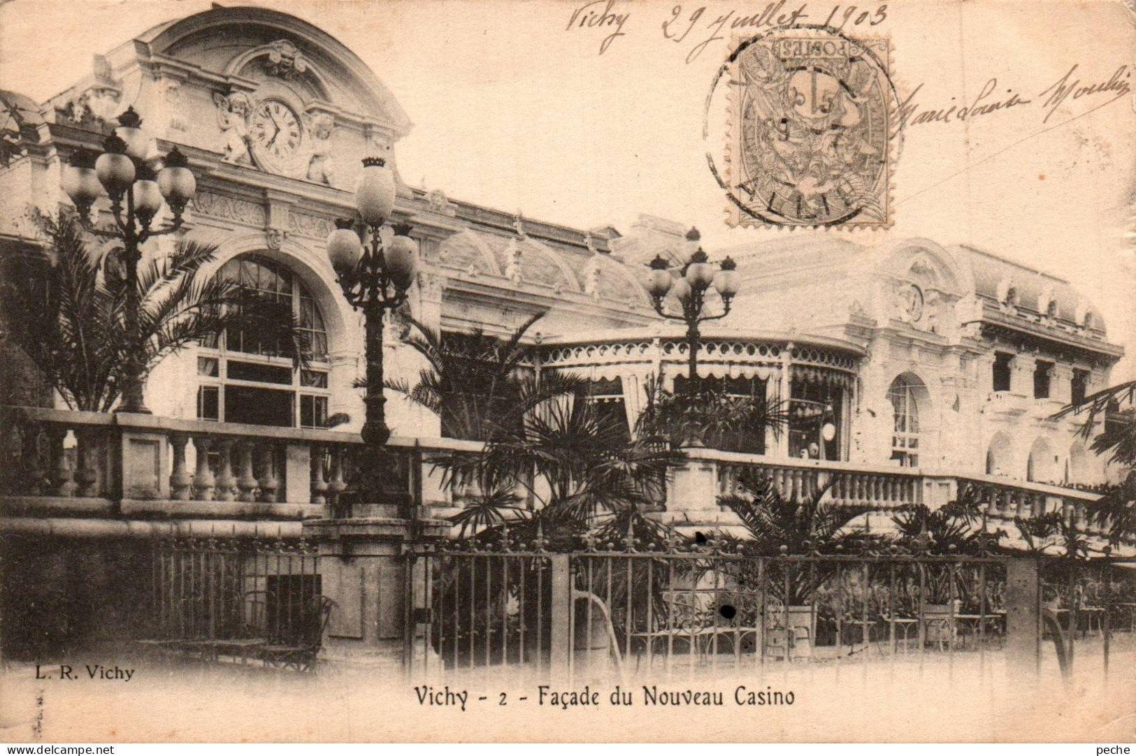N°116861 -cpa Vichy -façade Du Nouveau Casino- - Casinos