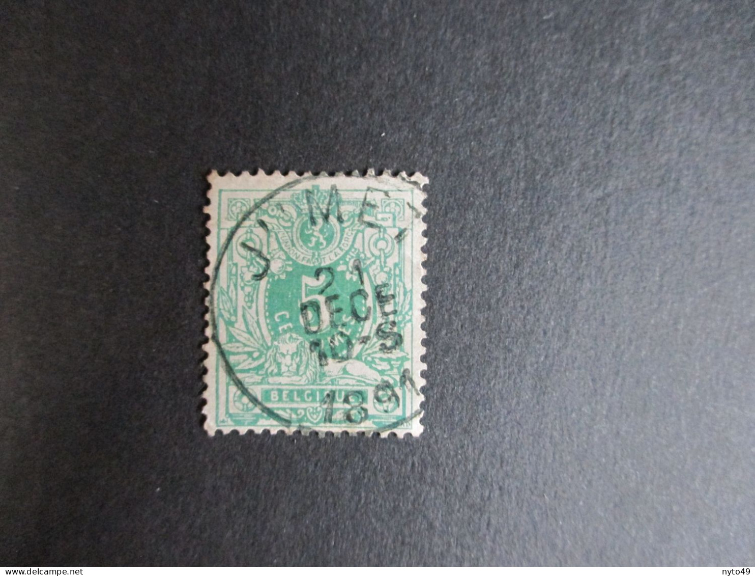 Nr 45 - Centrale Stempel "Jumet" - Coba + 2 - 1869-1888 Lion Couché (Liegender Löwe)