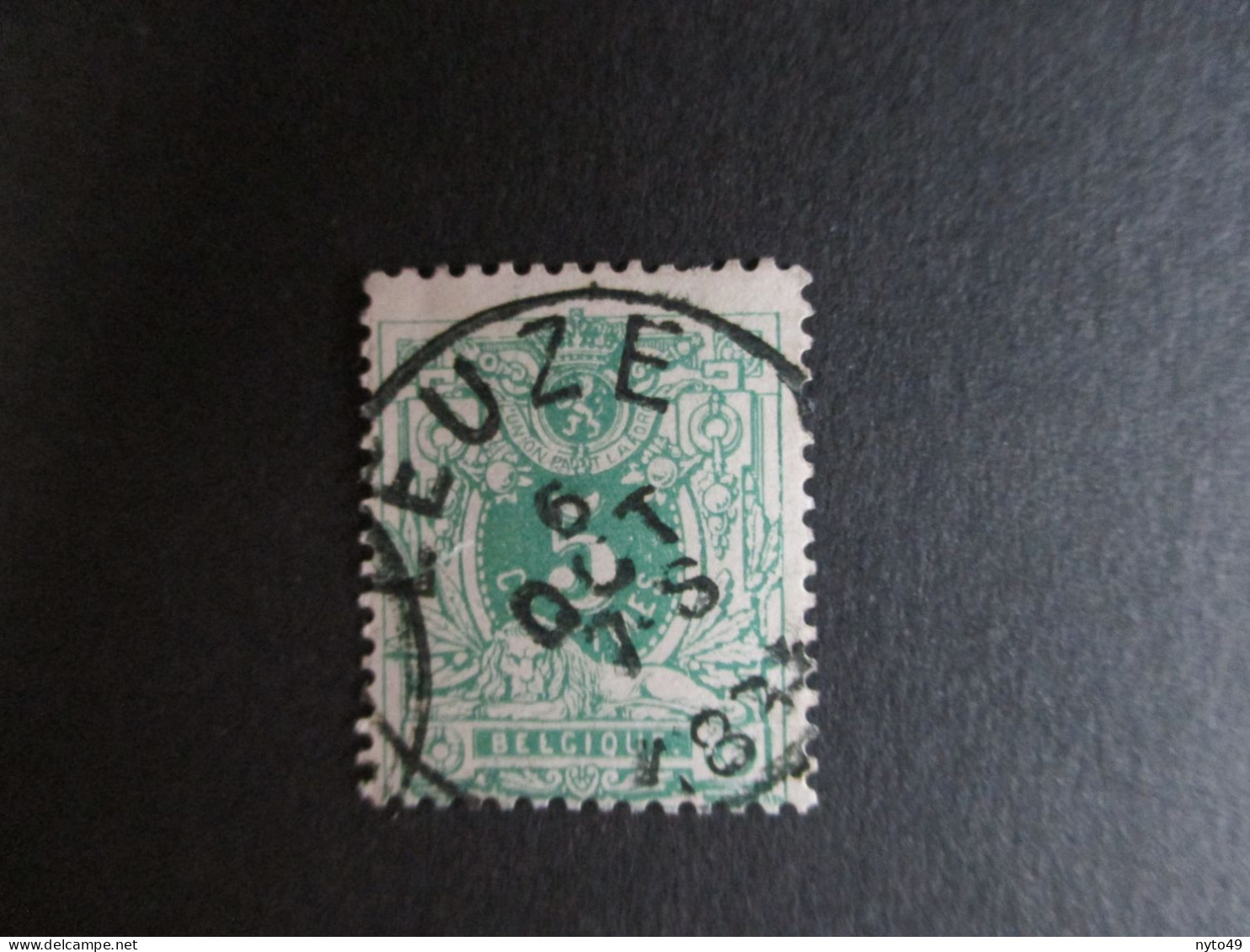 Nr 45 - Centrale Stempel "Leuze" - Coba + 2 - 1869-1888 Lion Couché (Liegender Löwe)