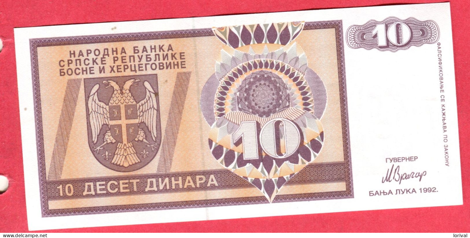 10 Dinar Neuf 3 Euros - Bosnie-Herzegovine