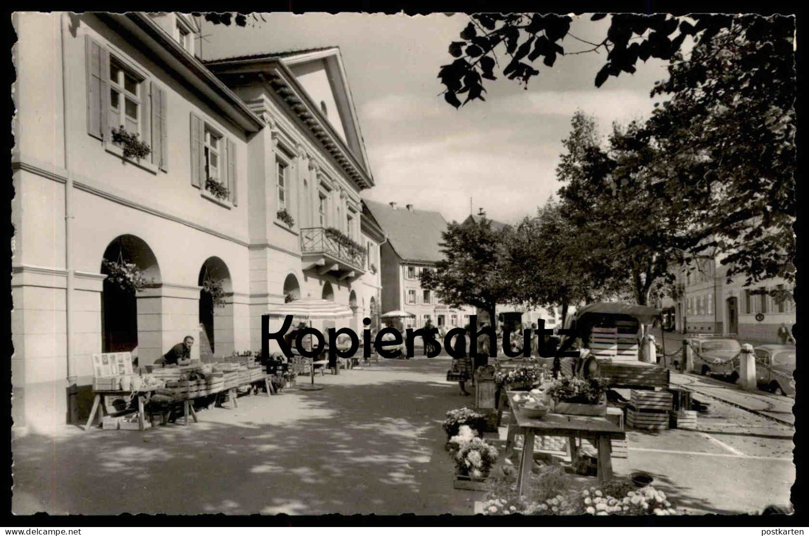 ÄLTERE POSTKARTE SCHOPFHEIM BADEN MARKT GASTHAUS KRONE Marché Market Schwarzwald Ansichtskarte AK Cpa Postcard - Schopfheim