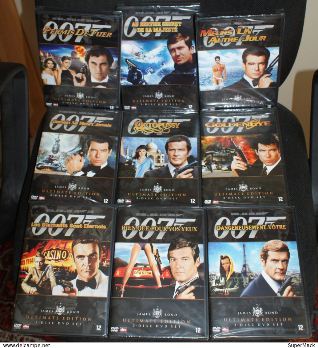 JAMES BOND 007 ULTIMATE CASINO EDITION, Coffret 42 DVD + Pokerset ### NEUF ### - Collections & Sets