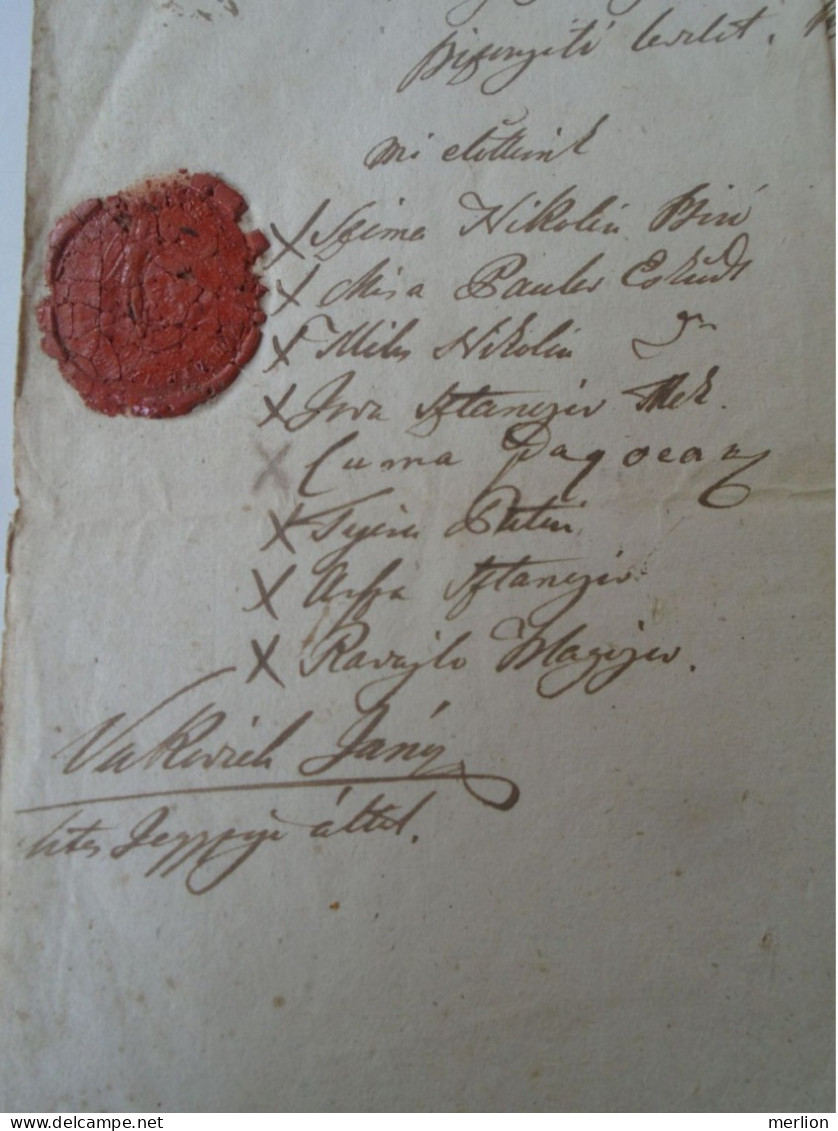 ZA470.24  Old Document - Hungary  Slovakia?  Romania?  Ivánka (Pozsony?, Párdány?) TYCZA RAITS  1844 - Manuscrits