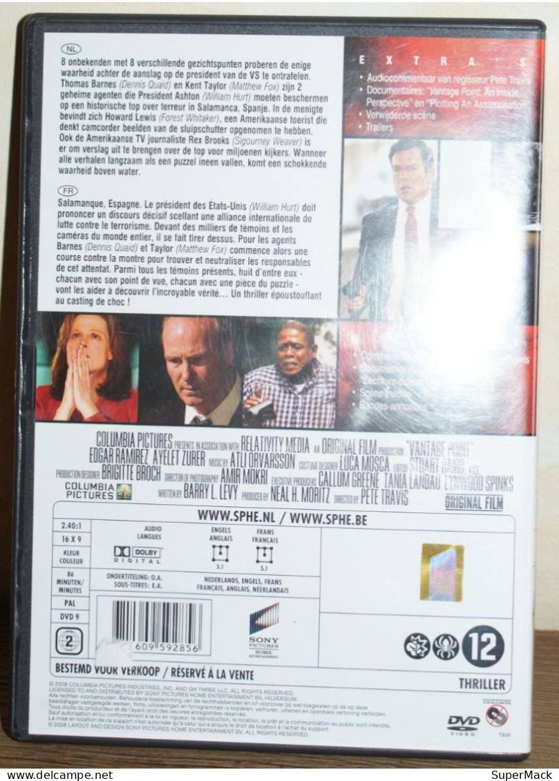 DVD Vantage Point (Angles D'attaque) Avec Dennis Quaid - Krimis & Thriller