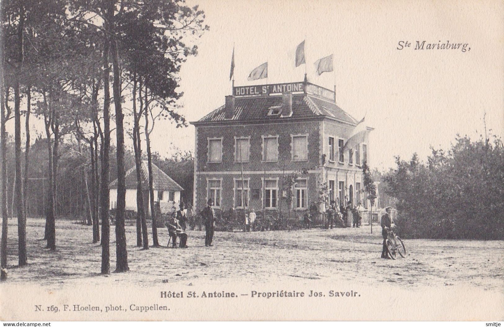 BRASSCHAAT EKEREN - ST. MARIABURG 1903 HOTEL ST. ANTOINE PROP. JOS. SAVOIR - KLEINE ANIMATIE - HOELEN KAPELLEN 169 - Brasschaat