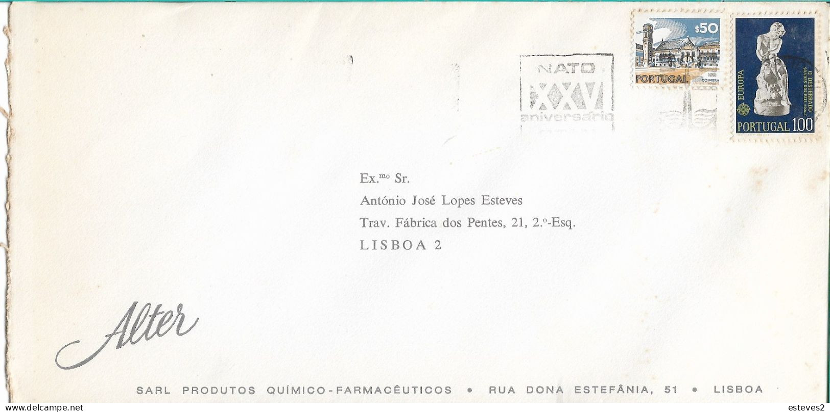 Portugal 1974 , Europa CEPT ,  Sculptures , Soares Dos Reis , Nato Postmark - 1974