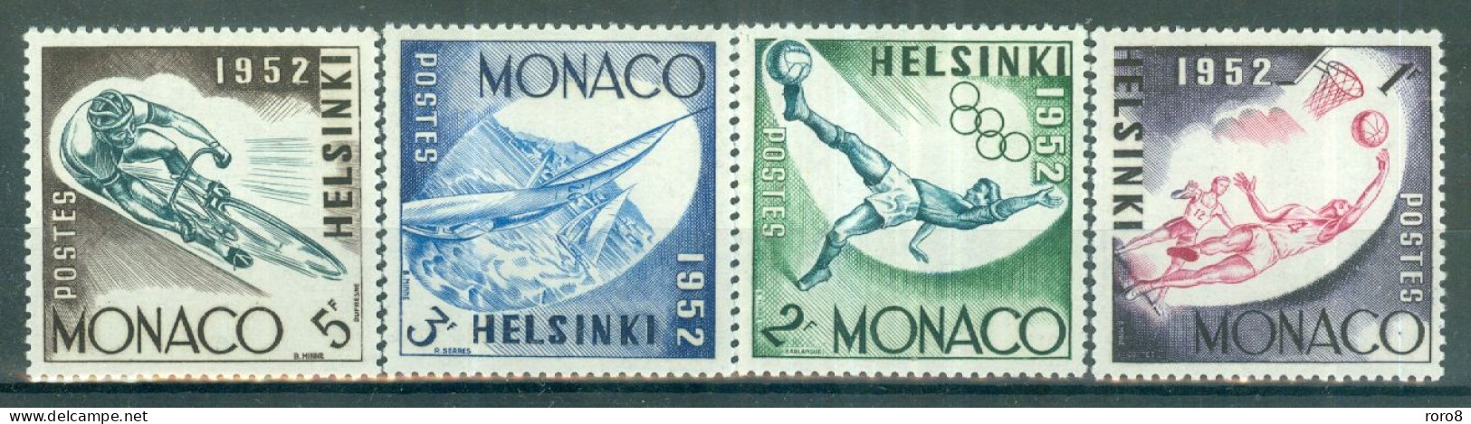 MONACO - N°386* à 391* MH Trace De Charnière SCAN DU VERSO. Jeux Olympiques D'Helsinki. - Ete 1952: Helsinki