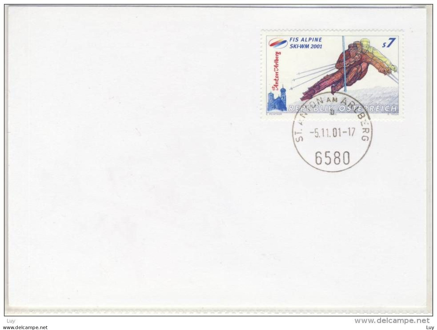 Autogramm Karte Von HANNES TRINKL, Skiläufer,  Unused W. Nice Stamp 2001 - Sportifs