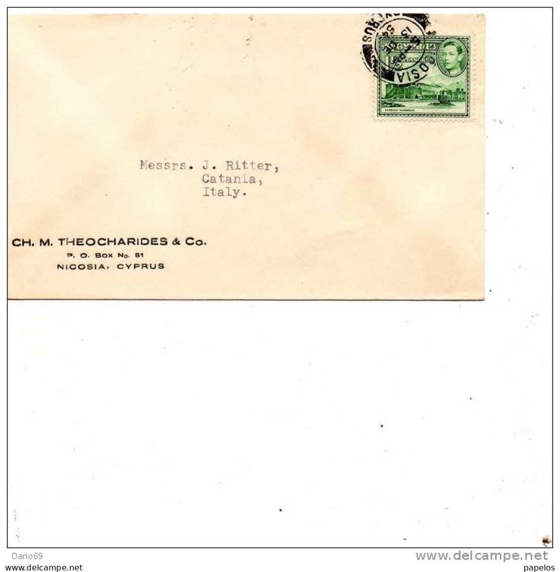 1954  LETTERA CYPRUS - Covers & Documents