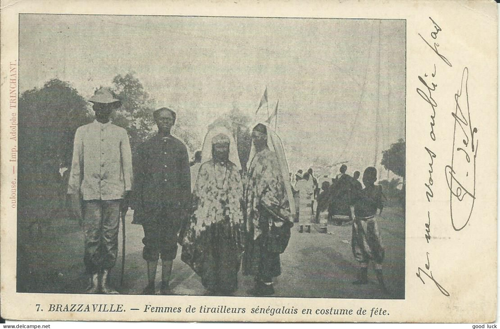 FRANCE ( CONGO ) CARTE 10c BRAZZAVILLE POUR PARIS DE 1903 LETTRE COVER - Lettres & Documents