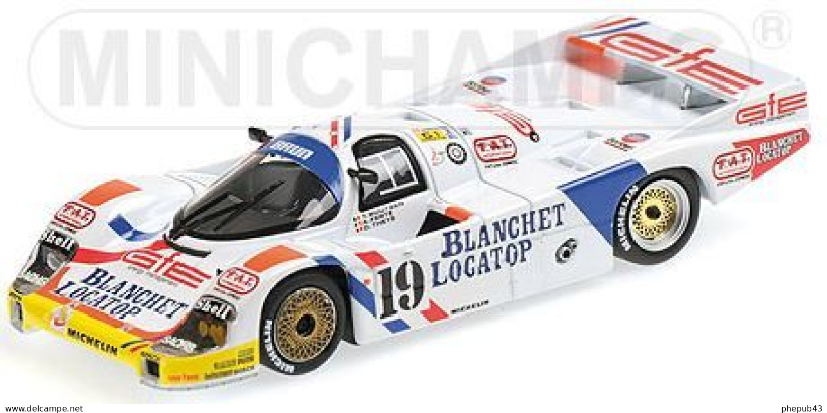 Porsche 956L - Brun - Thierry Boutsen/Didier Theys/Alain Ferté - 24h Le Mans 1986 #19 - Minichamps - Minichamps