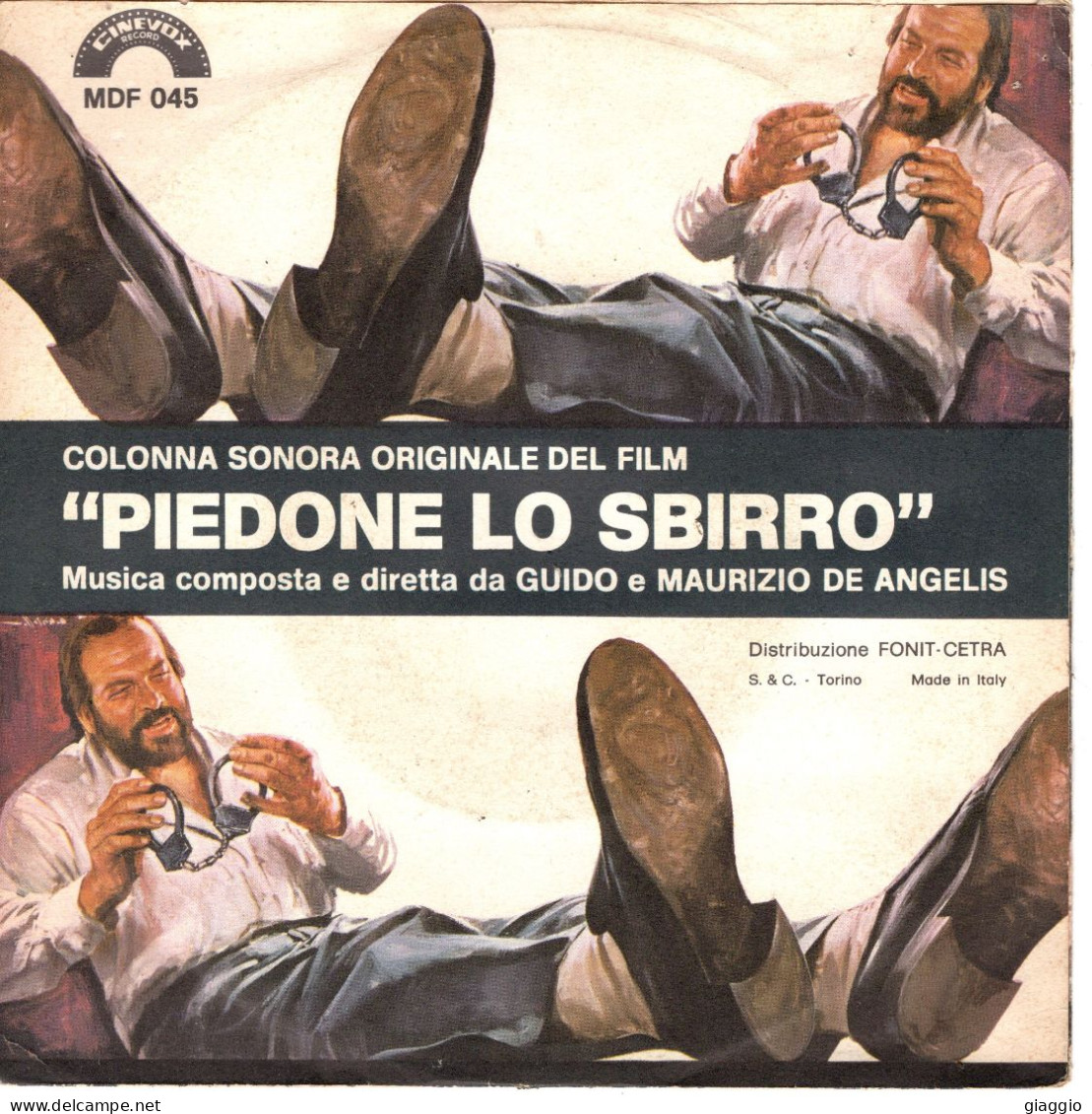 °°° 345) 45 GIRI - DAL FILM PIEDONE LO SBIRRO - GUIDO E MAURIZIO DE ANGELIS °°° - Musique De Films