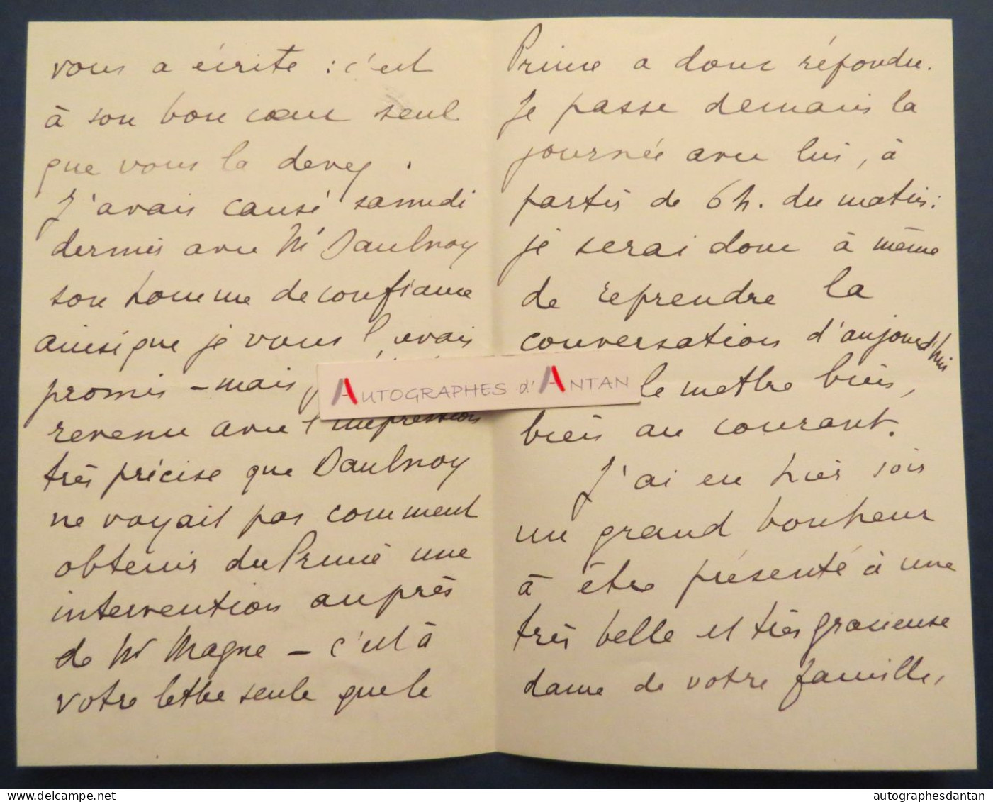 ● L.A.S Ludovic De BEAUVOIR Voyageur - Duc De Chartres - Daulnoy - Magne - Né à Bruxelles - Lettre Autographe - Esploratori E Avventurieri