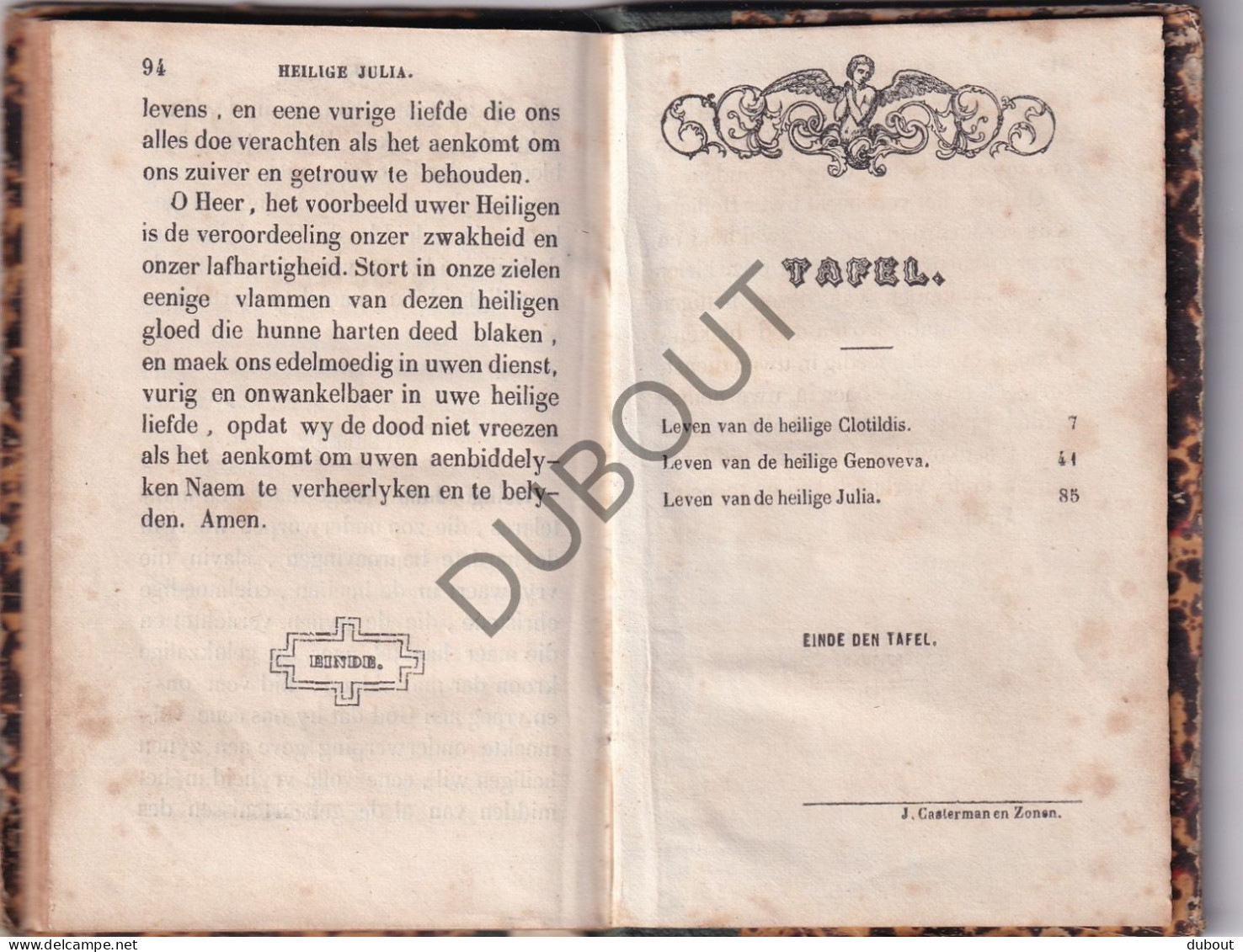 Doornik/Tournai - Leven Van De Heilige Clotildis En De Heilige Genoveva - 1852 - Casterman  (W259) - Antiquariat