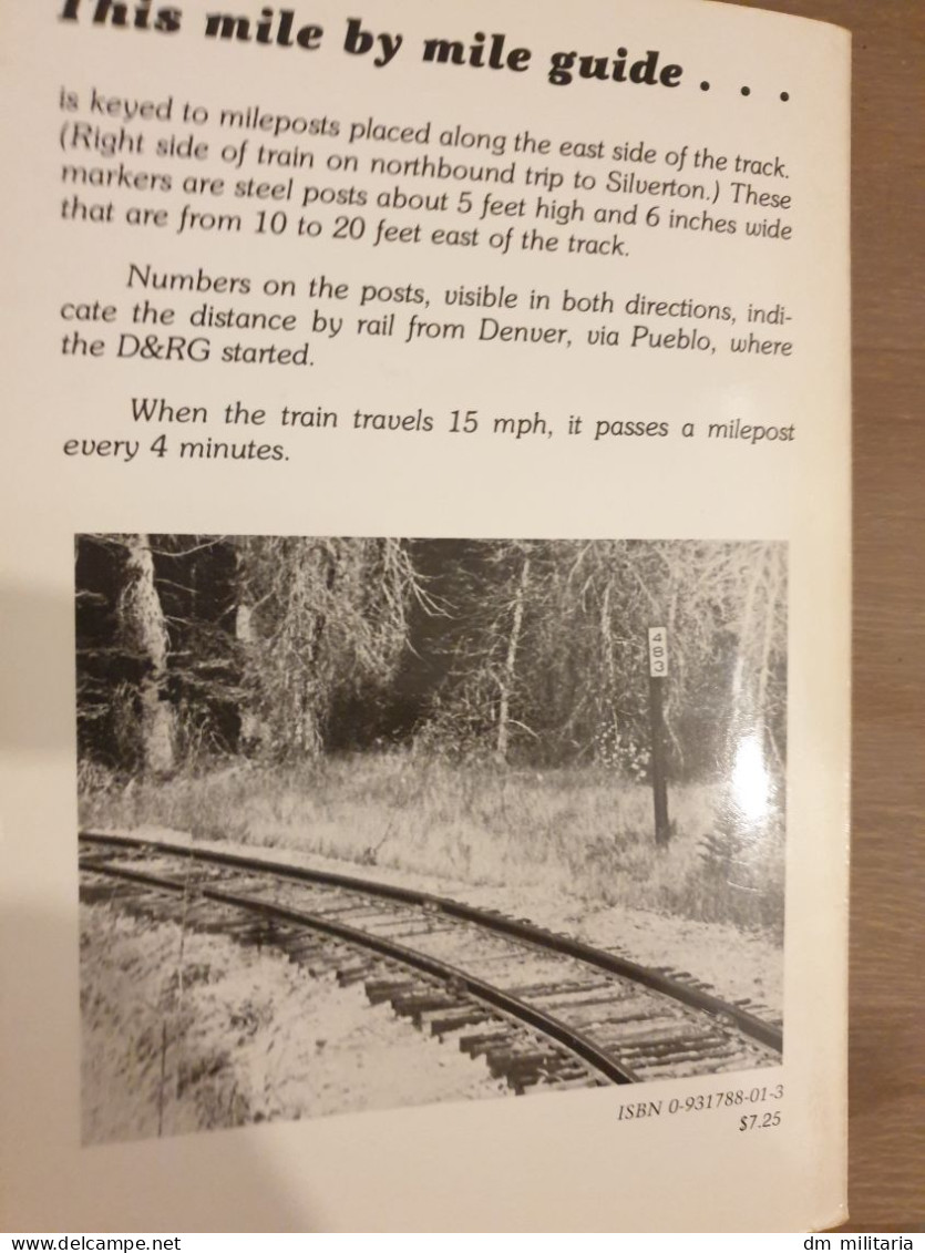 LIVRE : CINDERS & SMOKE - A MILE BY MILE GUIDE FOR THE DURANGO TO SILVERTON ... - LOCOMOTIVES À VAPEUR - TRAINS - USA