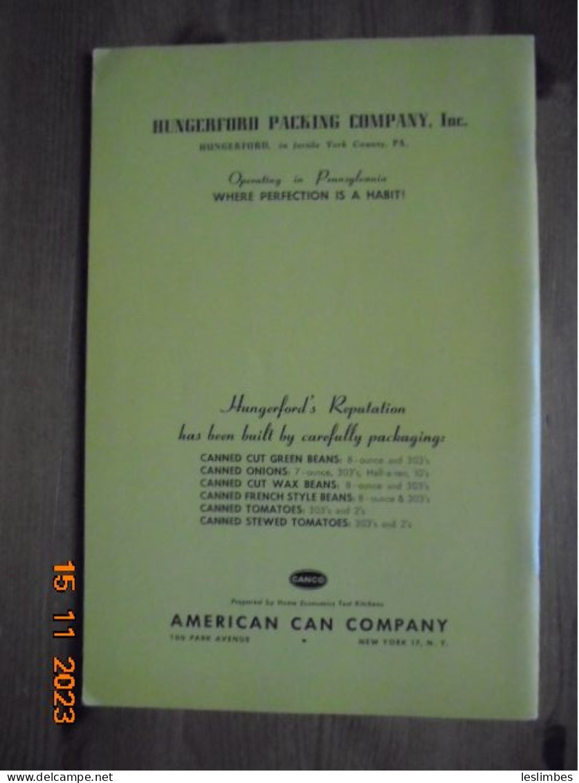 Quick Trick Cookery : Minute Meals & Recipes - CANCO American Can Company - American (US)