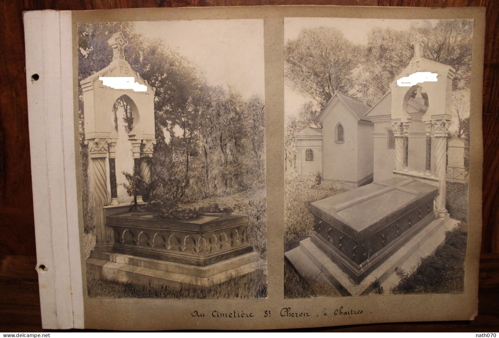 4 Photo 1900's Photographie Mortuaire Femme Morte Sur Son Lit France Tirage Print Vintage Post Mortem Chartres St Cheron - Old (before 1900)