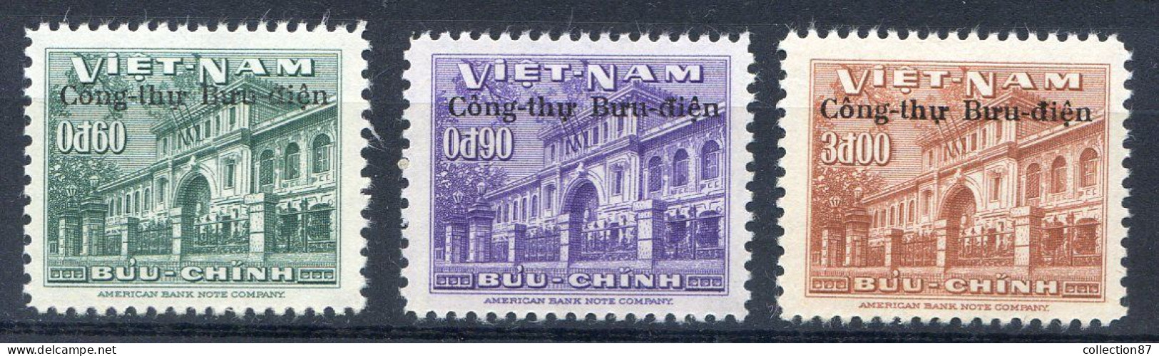 Réf 78 < VIET NAM Du SUD < Yvert N° 53 à 55 * MH * Neuf Ch - Viêt-Nam