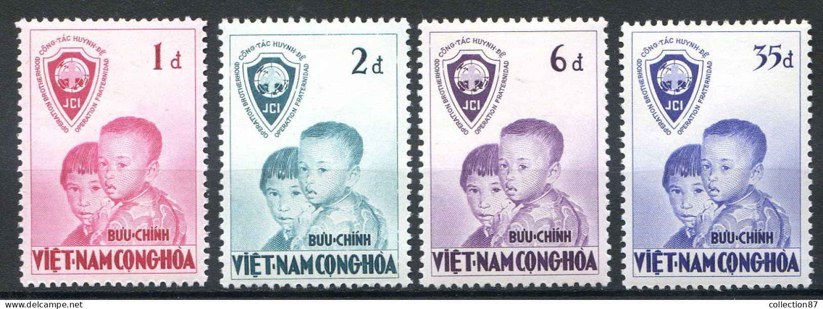 Réf 78 < VIET NAM Du SUD < Yvert N° 61 à 64* MH * Neuf Ch - Enfants - Viêt-Nam