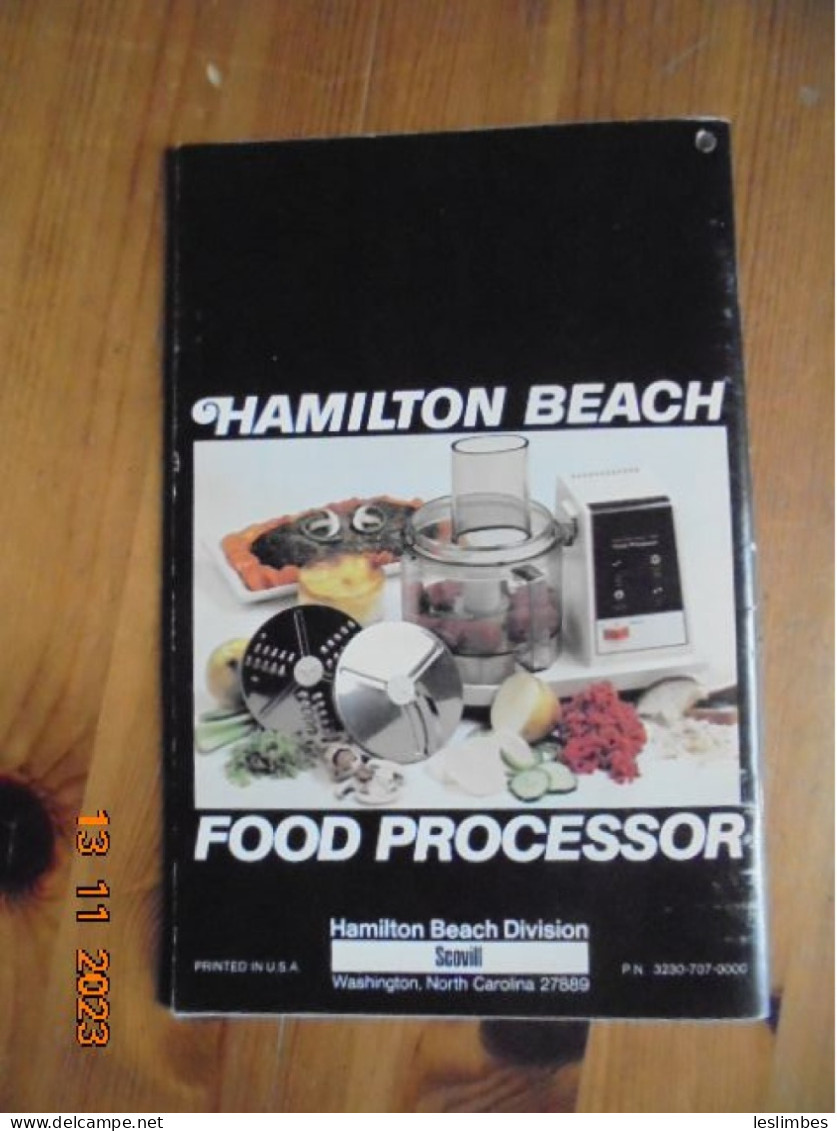 Hamilton Beach Food Processor Household Appliance 1977 - Noord-Amerikaans
