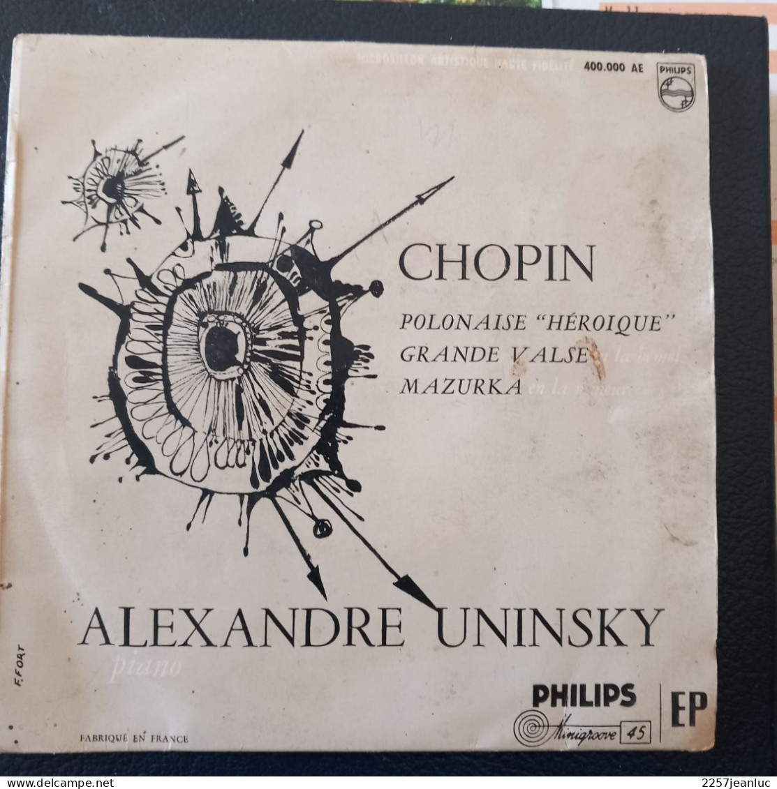 45 Tours Chopin  Avec Alexandre Uninsky Au Piano 4 Titres - Klassiekers