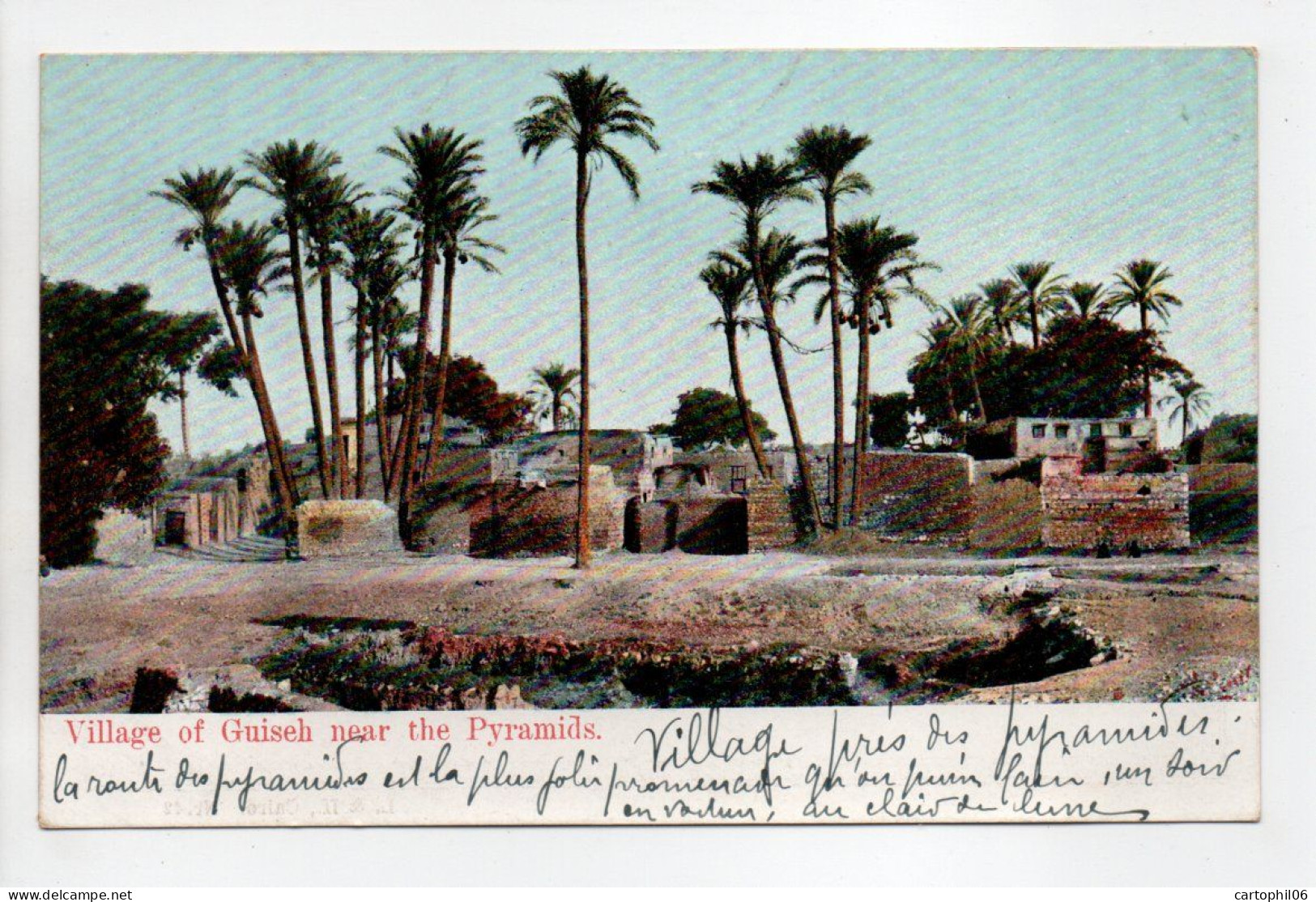 - CPA GIZEH (Egypte) - Village Of Guiseh Near The Pyramids - Editions L. & H. N° 42 - - Gizeh