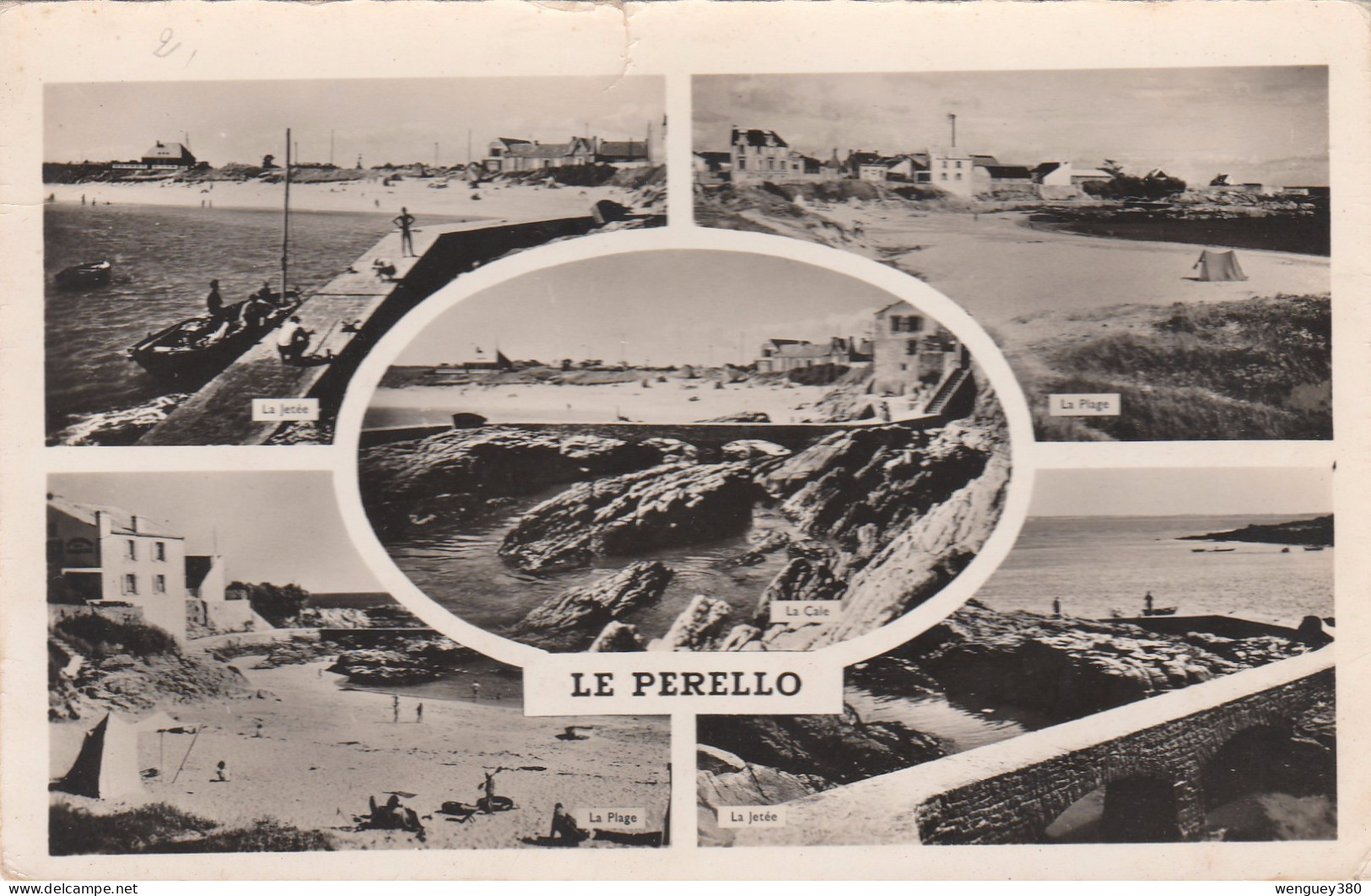 56   LE PERELLO.  LOMENER. PLOEMEUR   Multivues.  SUP PLANS.    Années 60.     RARE.  Voir Description - Ploemeur