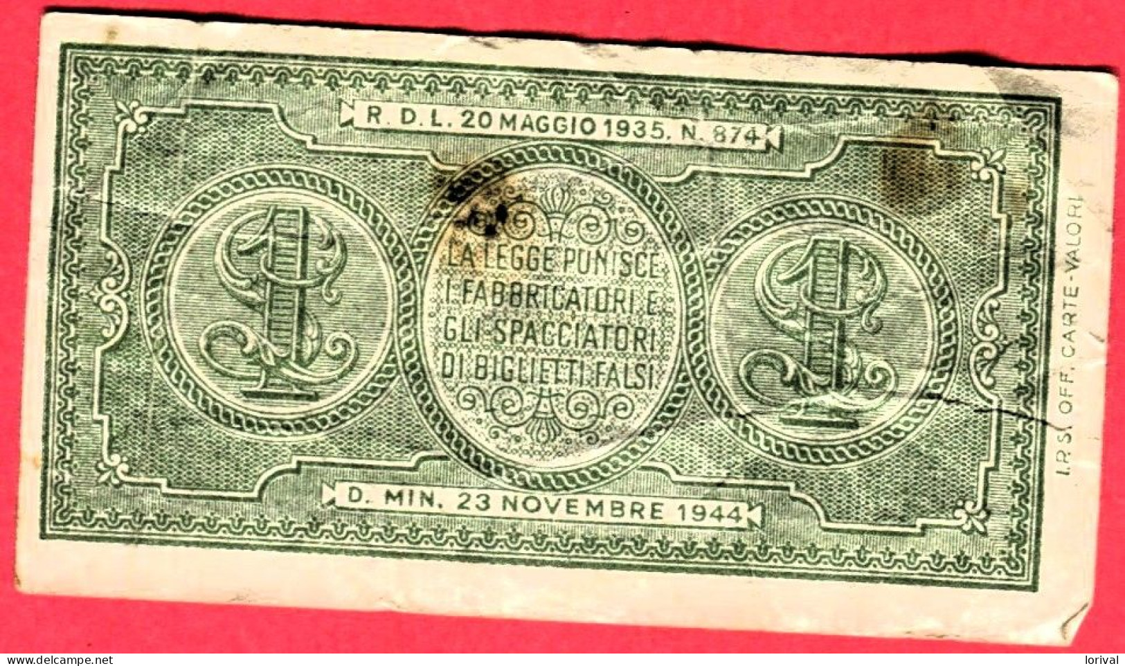 1 Lire 1935 Tb 2 Euros - Italia – 1 Lira