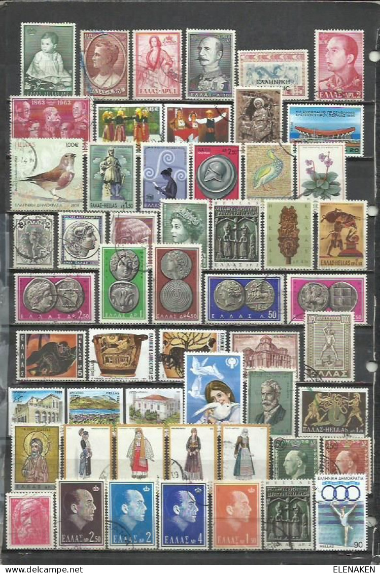 R470P-LOTE SELLOS GRECIA SIN TASAR,SIN REPETIDOS,ESCASOS. -GREECE STAMPS LOT WITHOUT PRICING WITHOUT REPEATED. -GRIECHEN - Verzamelingen