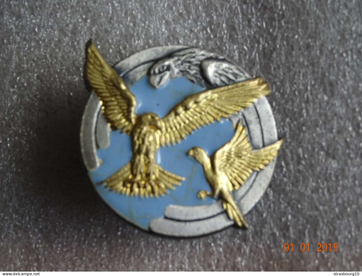 INSIGNE ARMEE DE L'AIR GROUPE ECOLE 313 AULNAT  A1051 VERSION EMAIL GRAND FEU BLEU - Airforce