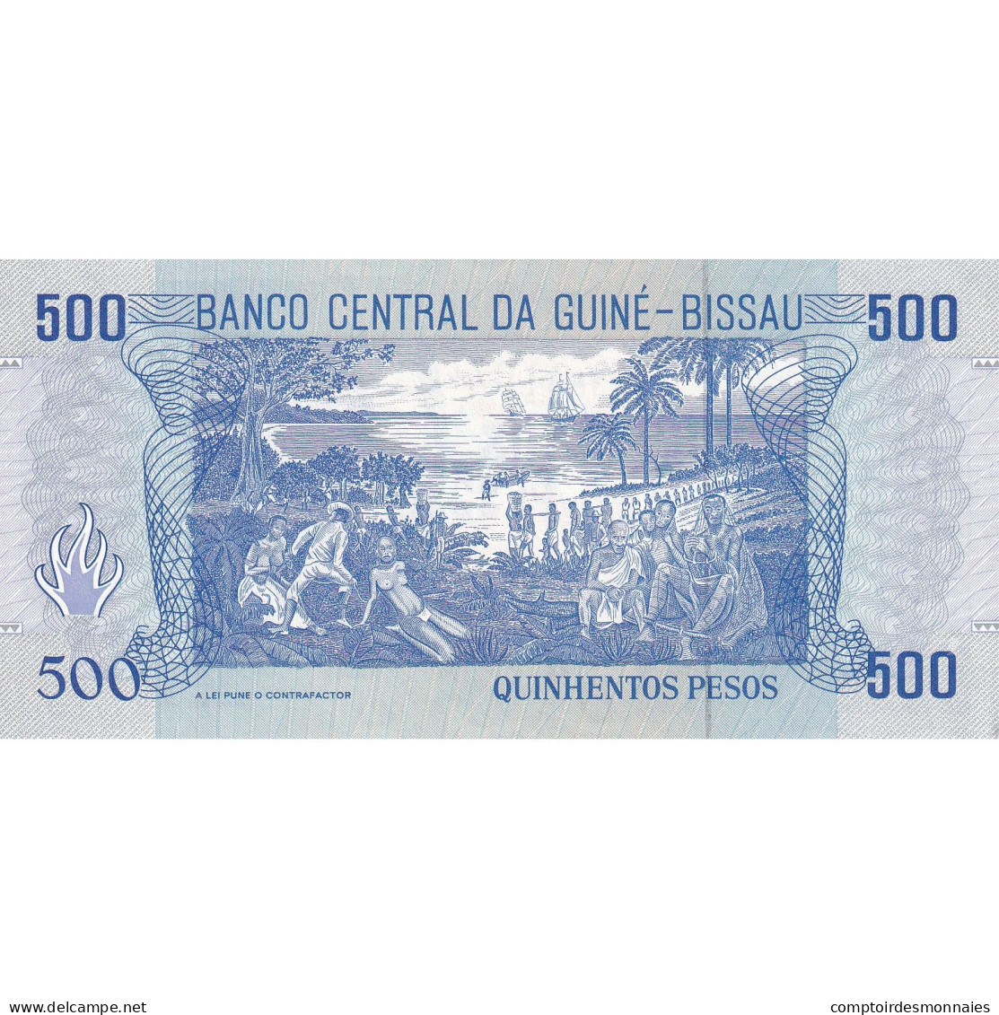 Guinée-Bissau, 500 Pesos, 1990, 1990-03-01, KM:12, SPL - Guinea-Bissau