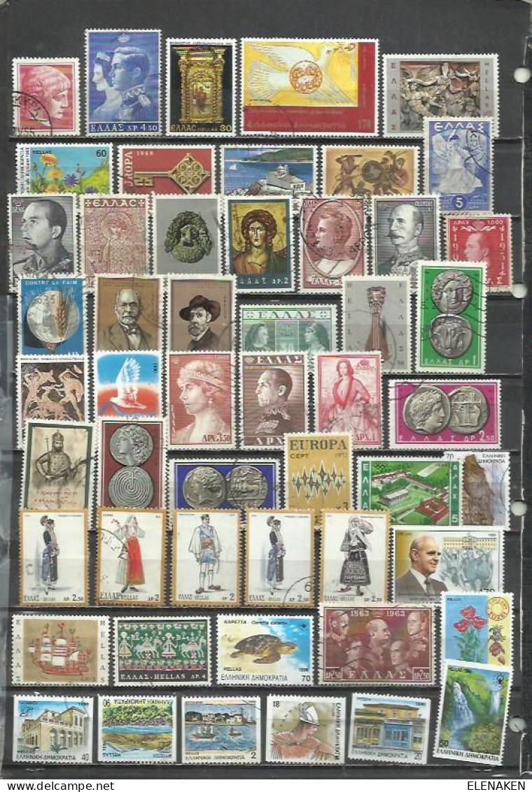 R470Q-LOTE SELLOS GRECIA SIN TASAR,SIN REPETIDOS,ESCASOS. -GREECE STAMPS LOT WITHOUT PRICING WITHOUT REPEATED. -GRIECHEN - Collections