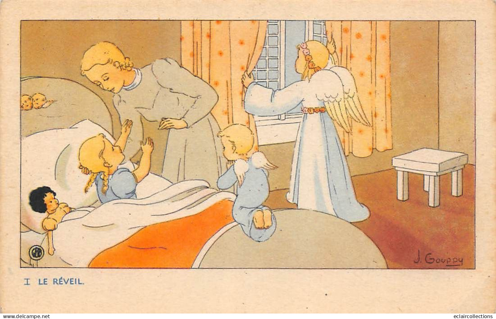 Illustrateur     .  J. Gouppy.  La Journée De L'enfant  Série De 12 Cartes .   ( Voir Scan) - Sonstige & Ohne Zuordnung