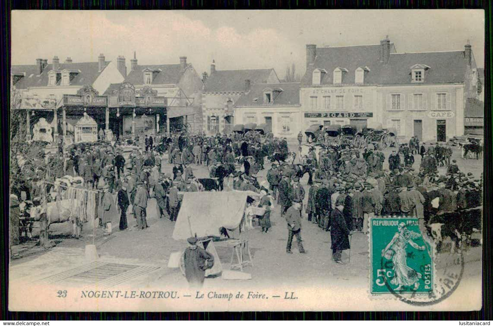 FRANCE - NOGENT-LE-ROTROU - Le Champ De Foire. ( Ed. LL. Nº 23 ) Carte Postale - Kermissen