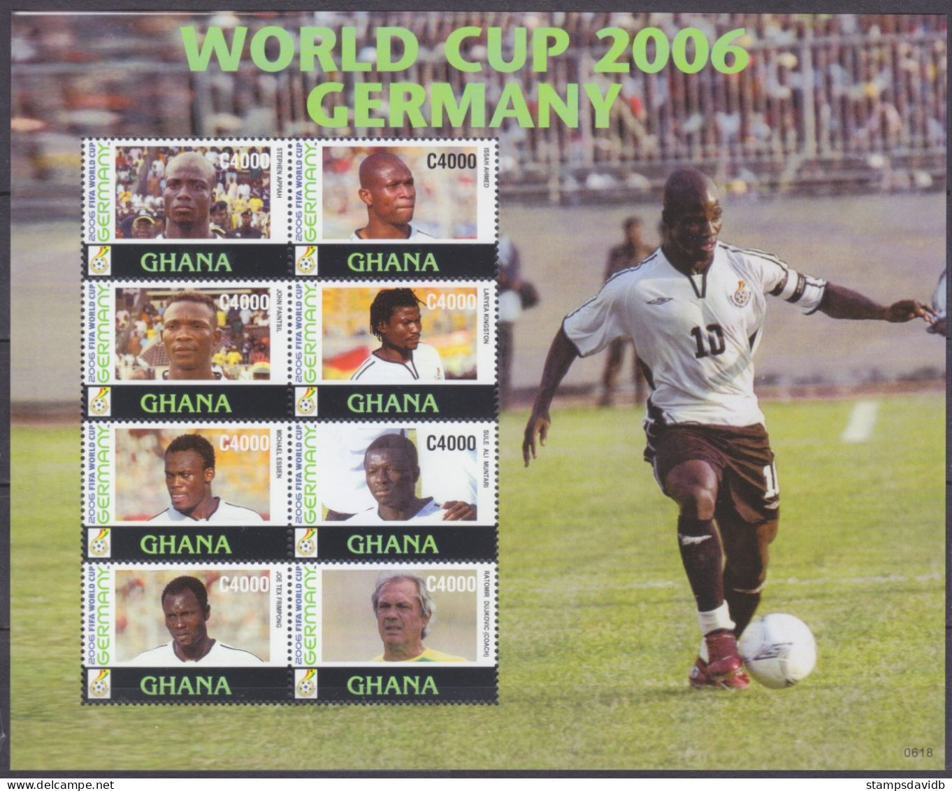 2006 Ghana 3847-3854KL 2006 FIFA World Cup Germany 9,50 € - 2006 – Allemagne