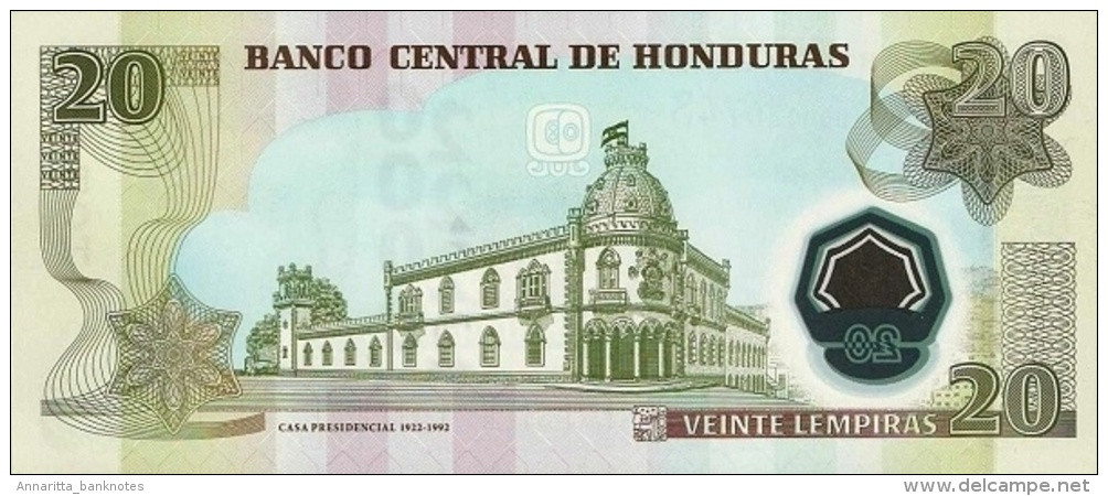 Honduras 20 Lempiras 2010, UNC (P-95a, B-340b) - Honduras