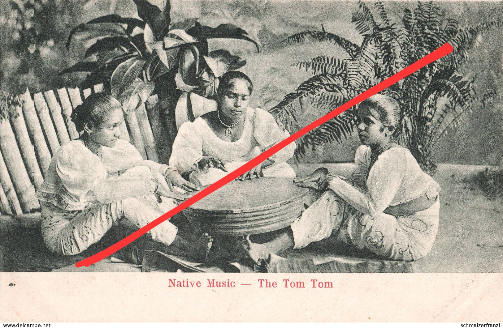 AK The Tom Tom Native Music Instrument Group Sri Lanka Ceylon ශ්‍රී ලංකා British Empire Britisch Indien India Inde - Asia