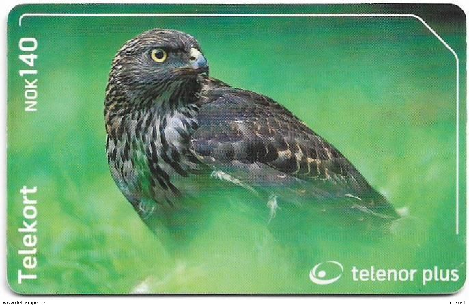 Norway - Telenor - Birds - Honsehauk - N-251 - 08.2002, 20.000ex, Used - Norway