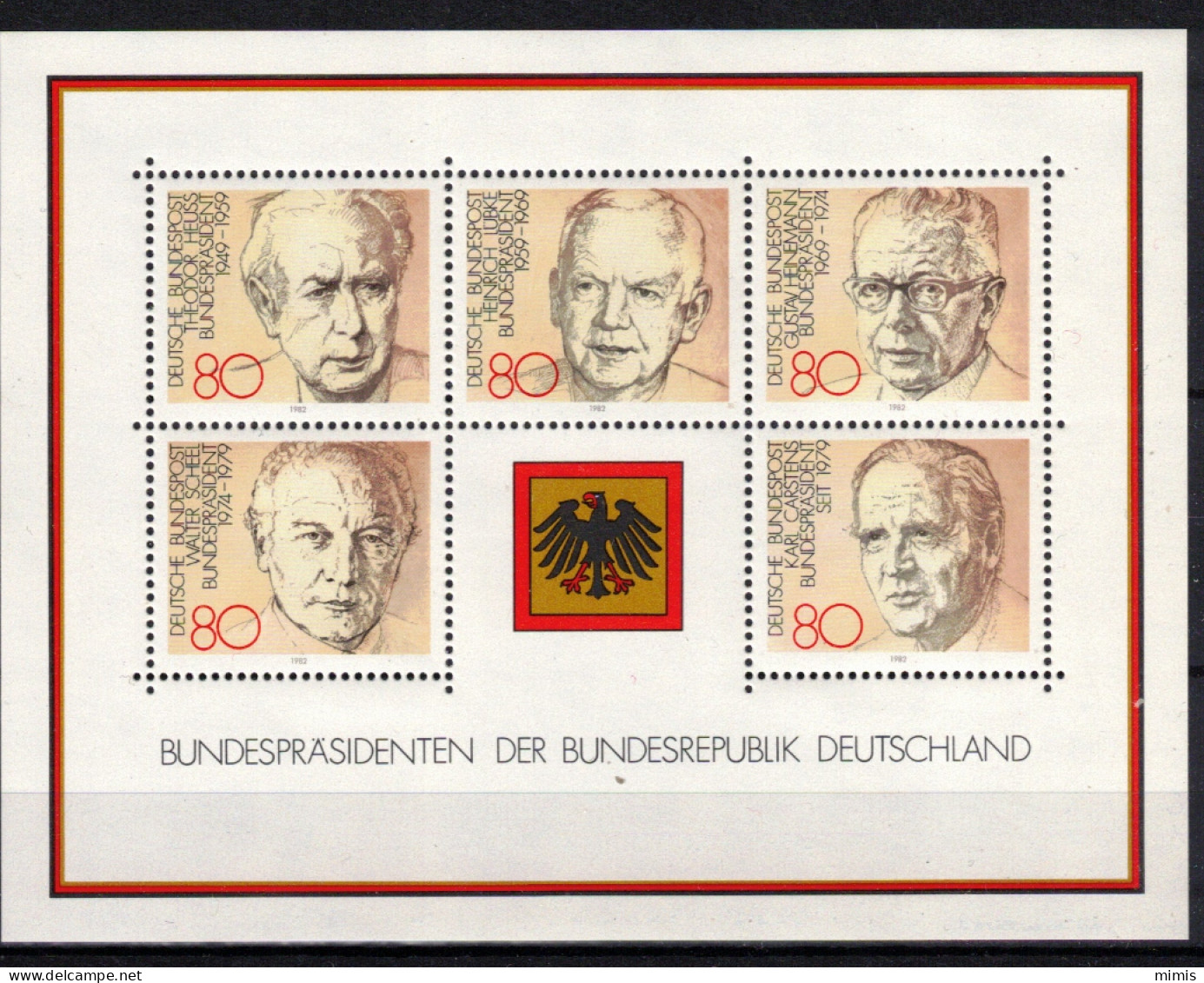 ALLEMAGNE    1982   BLOC 17 ** - 1981-1990