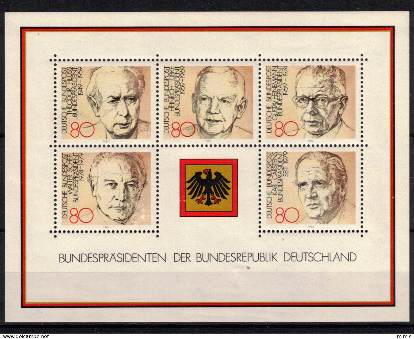 ALLEMAGNE    1982   BLOC 17 ** - 1981-1990